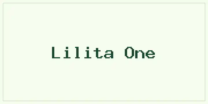 Lilita One font mockup