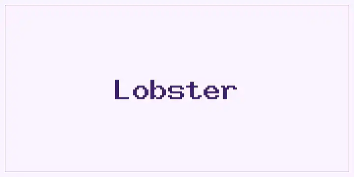 Lobster font mockup