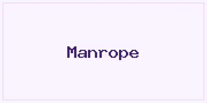 Manrope font mockup