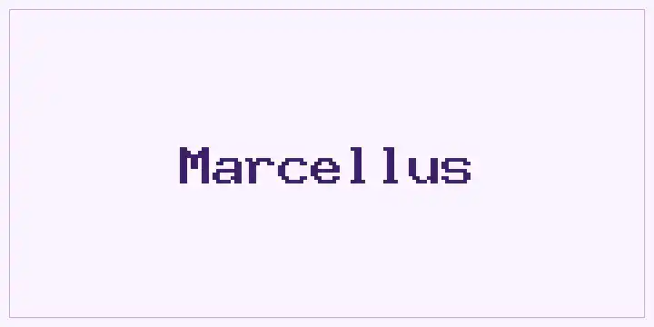 Marcellus font mockup
