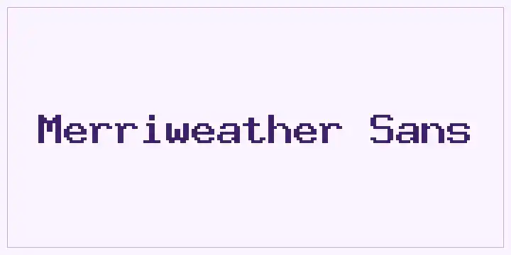 Merriweather Sans font mockup