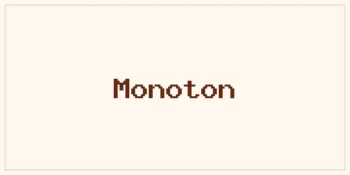Monoton font mockup