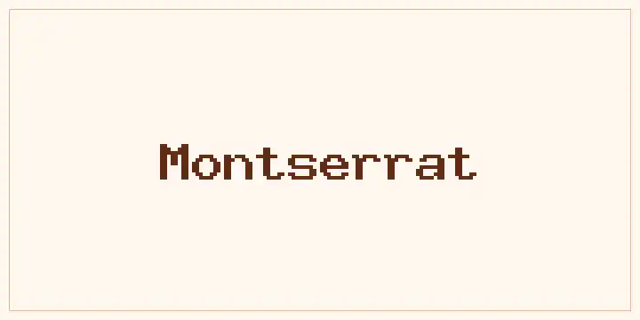 Montserrat font mockup