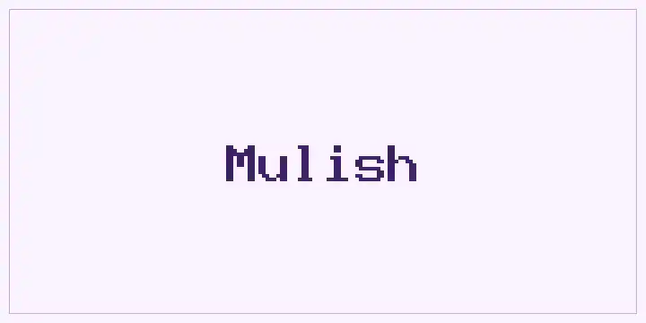 Mulish font mockup