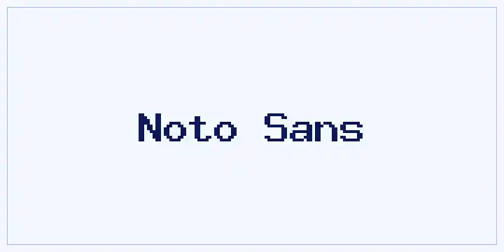 Noto Sans font mockup