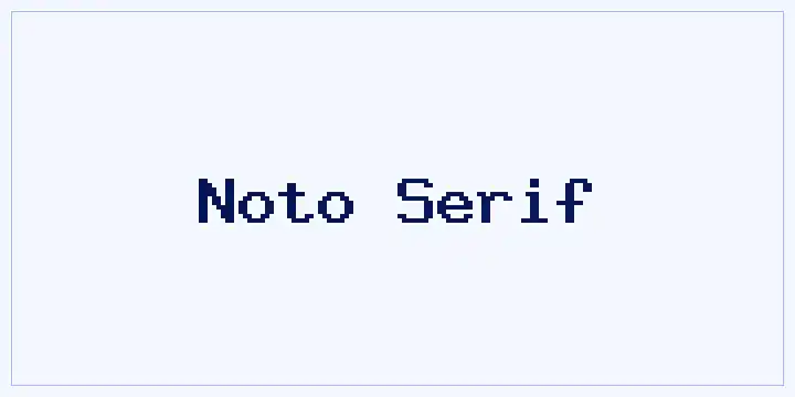 Noto Serif font mockup