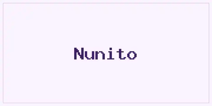 Nunito font mockup
