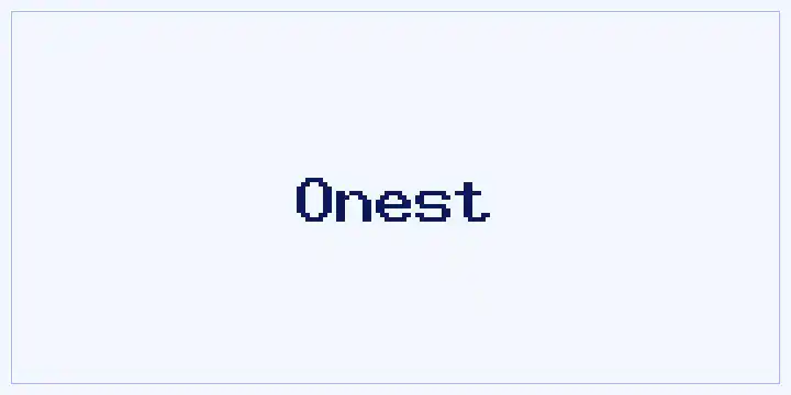 Onest font mockup