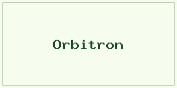 Orbitron font mockup