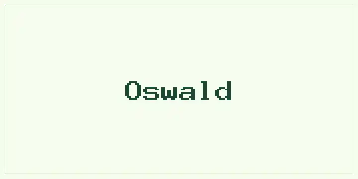 Oswald font mockup