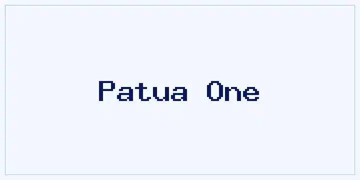 Patua One font mockup