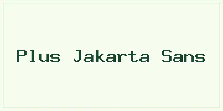 Plus Jakarta Sans font mockup