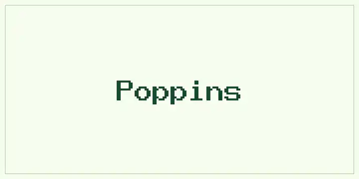 Poppins font mockup