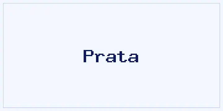 Prata font mockup