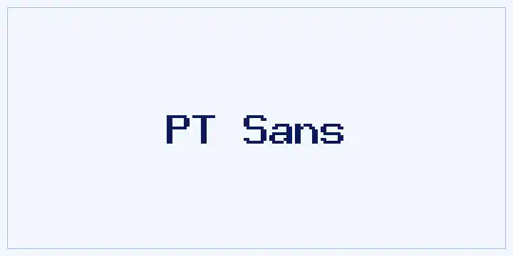 PT Sans font mockup