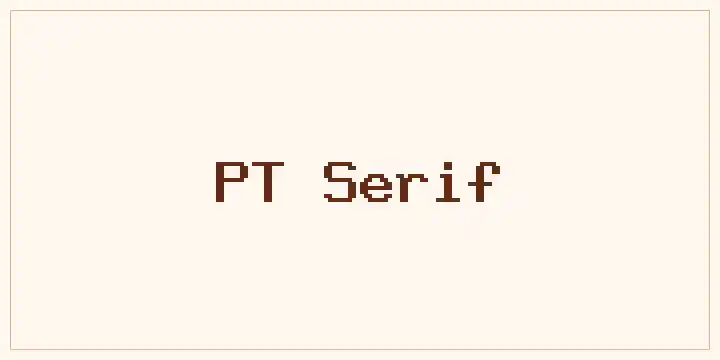 PT Serif font mockup
