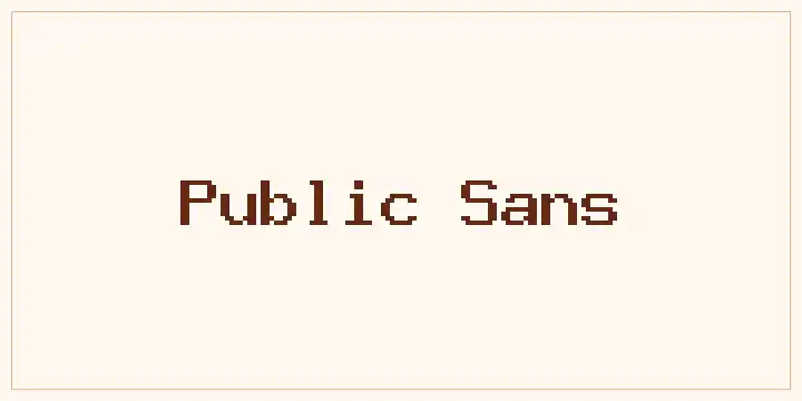 Public Sans font mockup