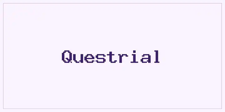 Questrial font mockup