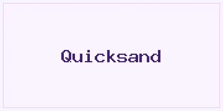 Quicksand font mockup