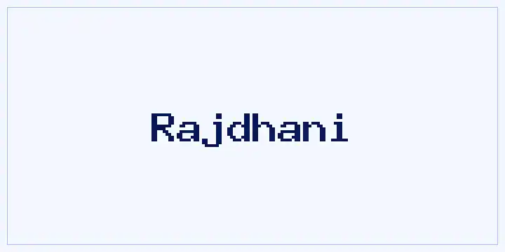 Rajdhani font mockup