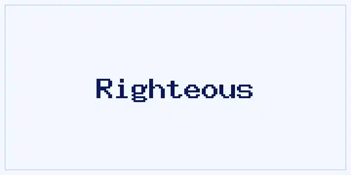 Righteous font mockup