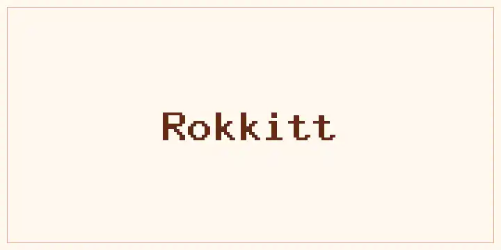 Rokkitt font mockup