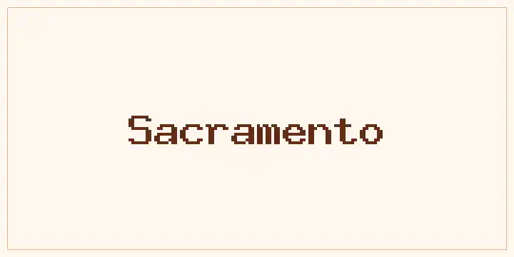 Sacramento font mockup