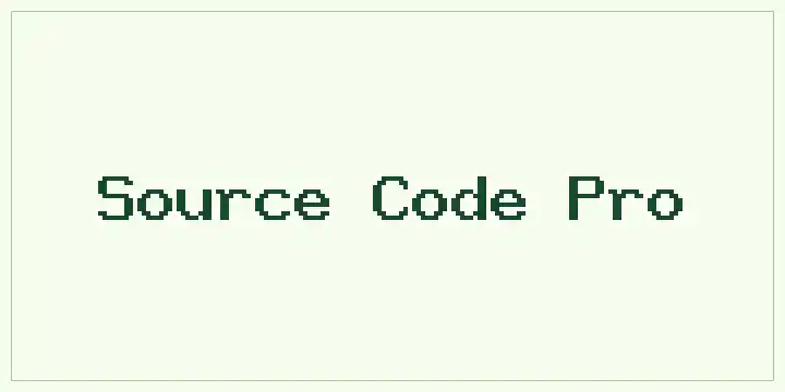 Source Code Pro font mockup