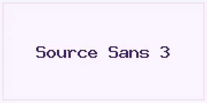 Source Sans 3 font mockup