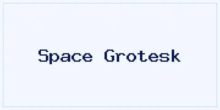 Space Grotesk font mockup