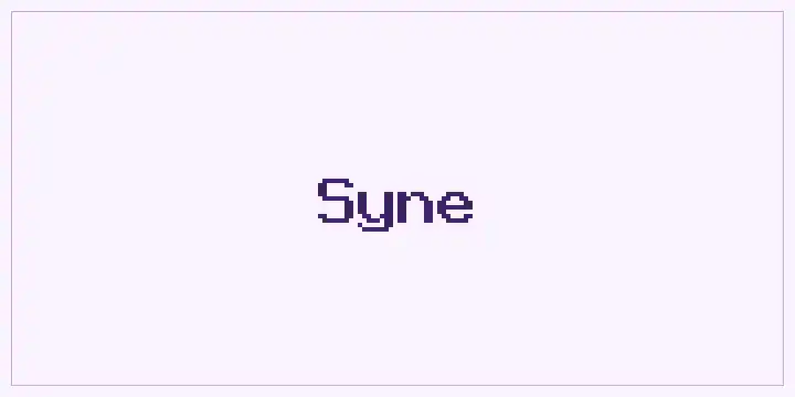 Syne font mockup