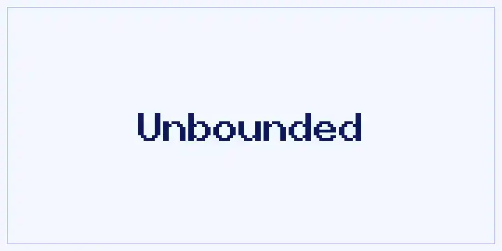 Unbounded font mockup