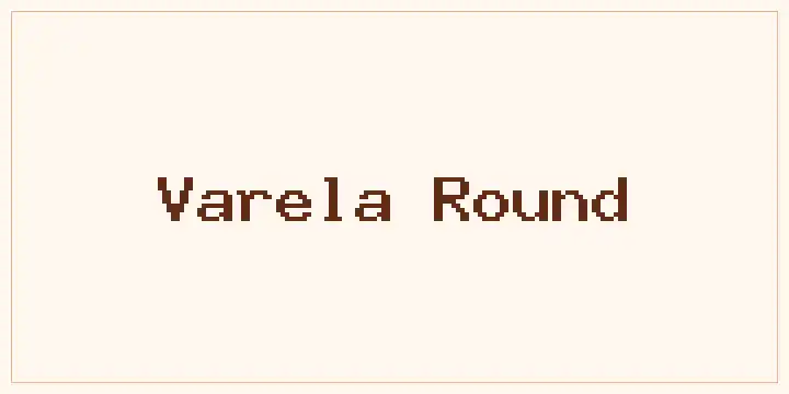 Varela Round font mockup