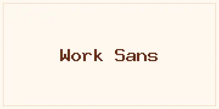 Work Sans font mockup