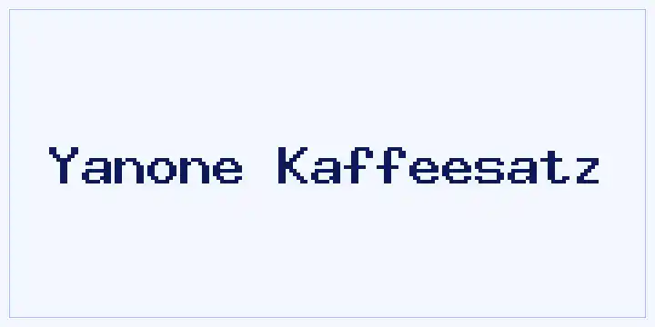 Yanone Kaffeesatz font mockup
