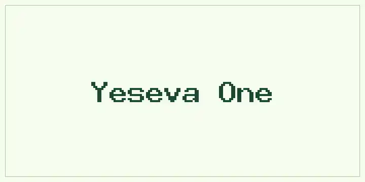 Yeseva One font mockup